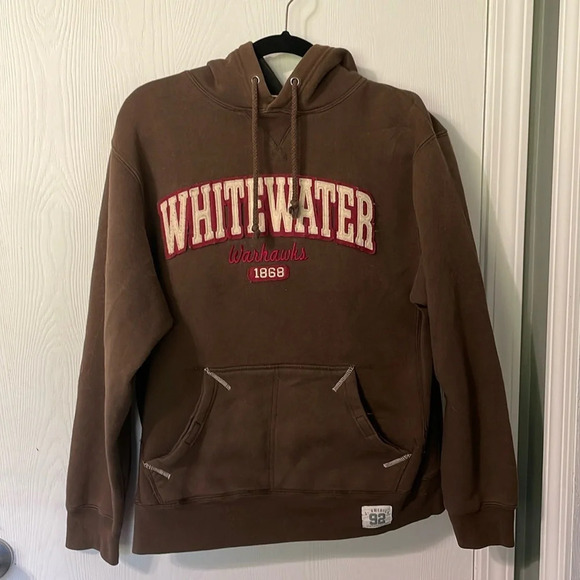 J. America Tops - 💰UW-Whitewater hooded sweatshirt size small